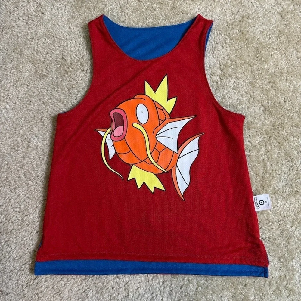 Pokemon x Target Magikarp Gyarados Reversible Trainer Jersey‎ Red Blue Kids M